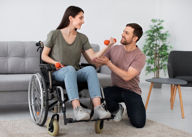 Residents at Gilmerton Neuro Care Centre