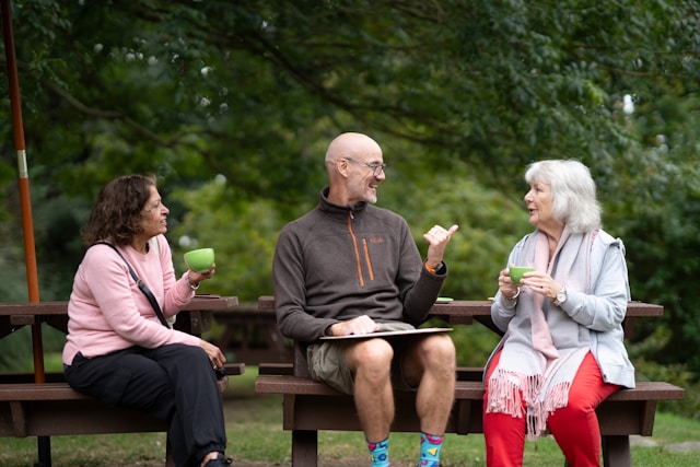 Residents at Gilmerton Neuro Care Centre