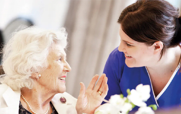 lady and carer