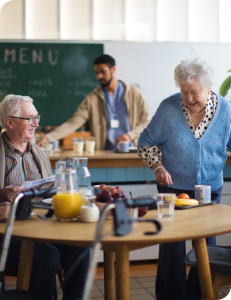 Residents at Gilmerton Neuro Care Centre