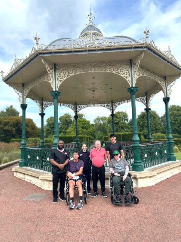 Residents out and about
