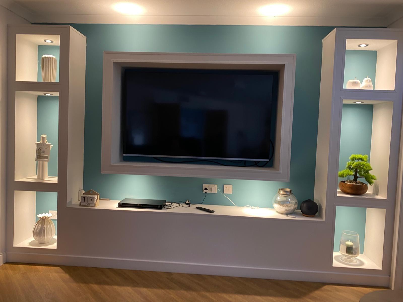 television unit in a care home lounge