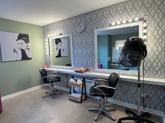 Hair salon at Gilmerton Care Home